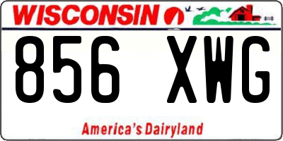 WI license plate 856XWG