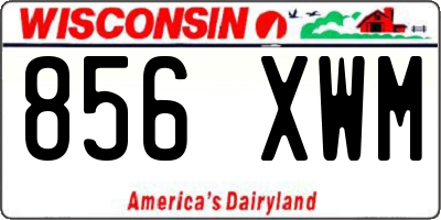 WI license plate 856XWM