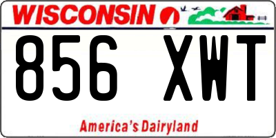 WI license plate 856XWT