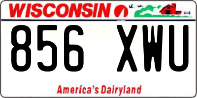 WI license plate 856XWU