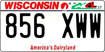 WI license plate 856XWW