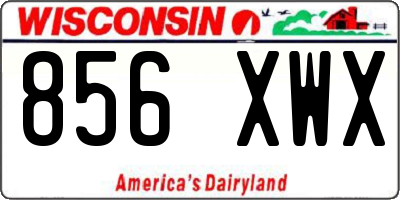 WI license plate 856XWX
