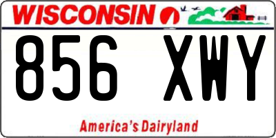 WI license plate 856XWY