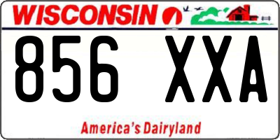 WI license plate 856XXA
