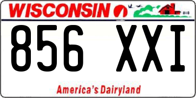 WI license plate 856XXI