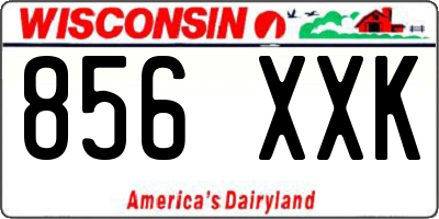 WI license plate 856XXK