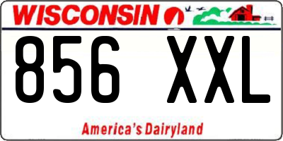 WI license plate 856XXL