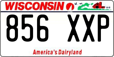 WI license plate 856XXP