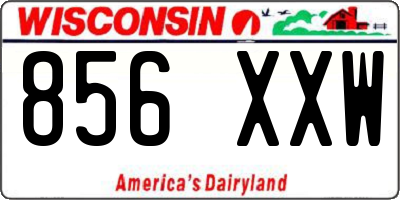 WI license plate 856XXW