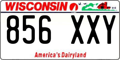 WI license plate 856XXY