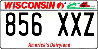 WI license plate 856XXZ