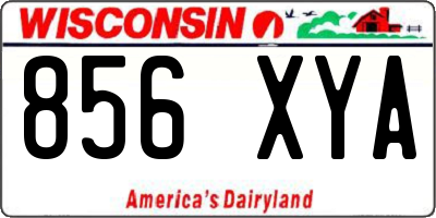 WI license plate 856XYA