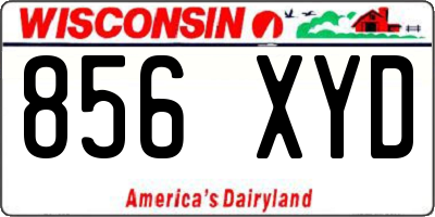 WI license plate 856XYD