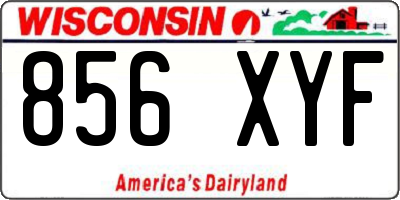 WI license plate 856XYF