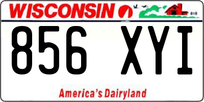 WI license plate 856XYI