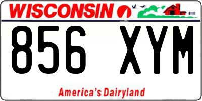 WI license plate 856XYM
