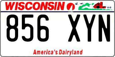 WI license plate 856XYN