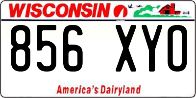 WI license plate 856XYO