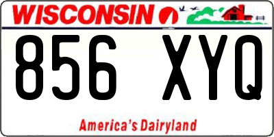 WI license plate 856XYQ