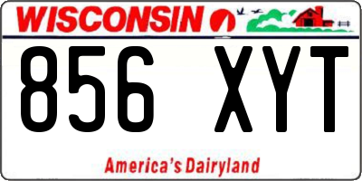 WI license plate 856XYT