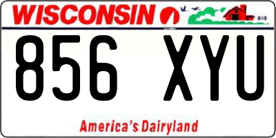 WI license plate 856XYU