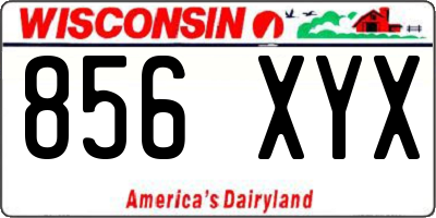 WI license plate 856XYX