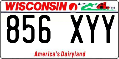 WI license plate 856XYY