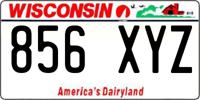 WI license plate 856XYZ