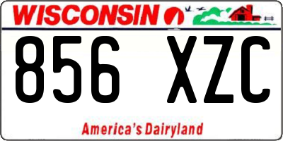 WI license plate 856XZC