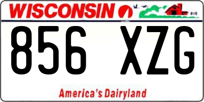 WI license plate 856XZG