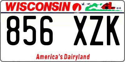 WI license plate 856XZK