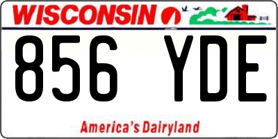 WI license plate 856YDE