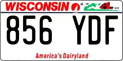 WI license plate 856YDF