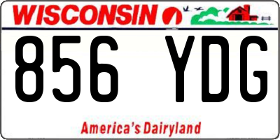 WI license plate 856YDG