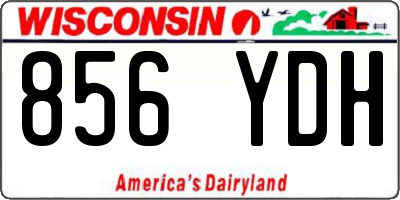 WI license plate 856YDH