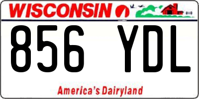 WI license plate 856YDL