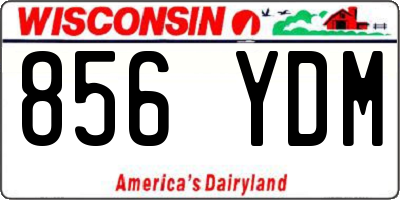 WI license plate 856YDM