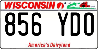 WI license plate 856YDO