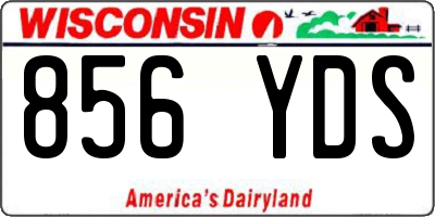 WI license plate 856YDS