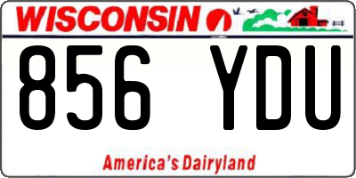 WI license plate 856YDU