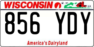 WI license plate 856YDY