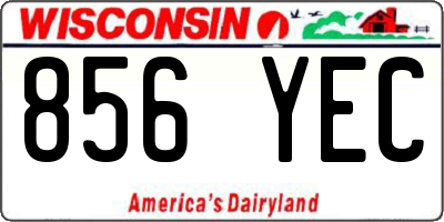 WI license plate 856YEC