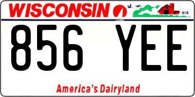 WI license plate 856YEE
