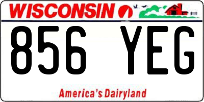 WI license plate 856YEG