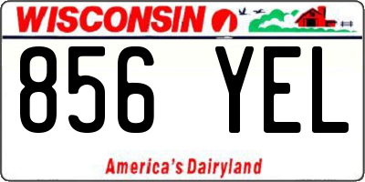 WI license plate 856YEL
