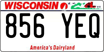 WI license plate 856YEQ