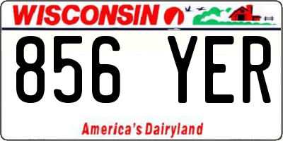 WI license plate 856YER