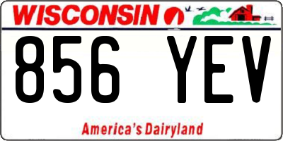 WI license plate 856YEV