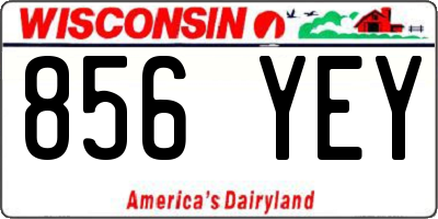 WI license plate 856YEY