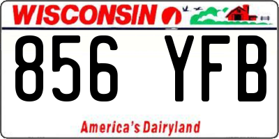 WI license plate 856YFB